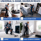 1 Pack Aluminum Vacuum S-Wand Replacement Compatible with Proteam,Black - Image 7