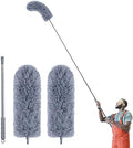 IVYROLL Duster with Extension Pole for Cleaning (2 Microfiber Heads Kit) by IVYROLL