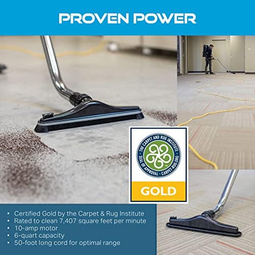 Powr-Flite Comfort Pro Backpack Vacuum Commercial, 6-Quart Canister, BP6S - Image 5