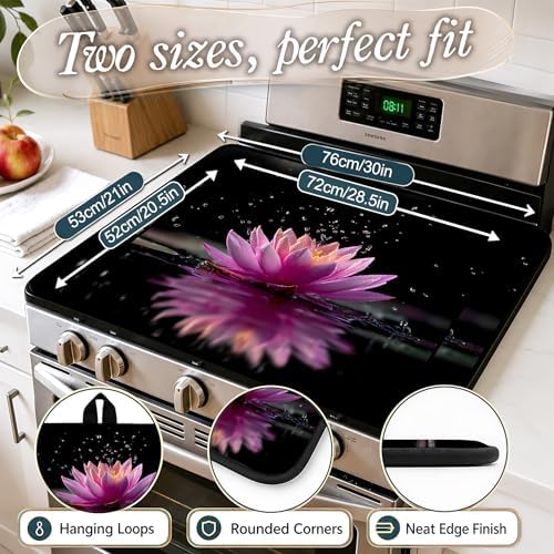 Stove Top Cover,28.5"L x 20.35"W,Heat Resistant Cooktop Protector Mat - Image 2