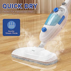 Steam Mop for Hardwood Floor Cleaning, Floor Steamer Cleaner Lightweight for Vinyl, Laminate, Carpet, Tile Hard Floors w/Adjustable Steam Modes & Height, 23ft Cord, 2 Washable Pad - Image 3