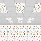 6Pcs Classroom Fluorescent Magnetic Light Covers,2x4 FT Colorful Polka Dot by Hallswl
