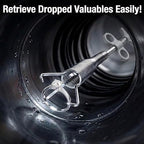 Drain Snake, Drain Clog Remover - Gutter Cleaning Tools Drain Cleaner for Toilet Sewer Shower Kitchen Bathroom Tub Clogged Drains Opener Cleaning Tool, Flexible Grabber Claw Pick Up Reacher (79 inch) - Image 4