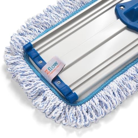 Zflow 18" Professional Microfiber Mop - Commercial Stainless Steel Handle with Microfiber Dust Pad + 3 Wet Pads - Image 2