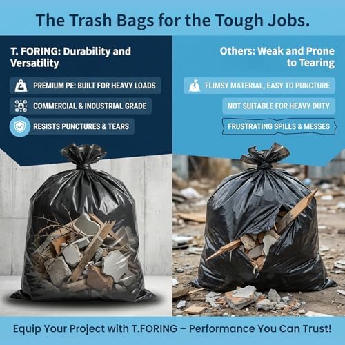 20-25 Gallon Trash Bags Unscented, 30'' x 33'', Black, 120 Count - Image 2