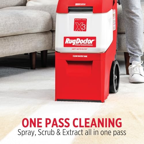 Rug Doctor Mighty Pro X3 Commercial Carpet Cleaner with Pet Cleaner Pack - Image 3