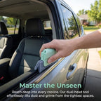 2PCS Magic Car Window Track Cleaner Tool Set, Green&Pink - Image 6