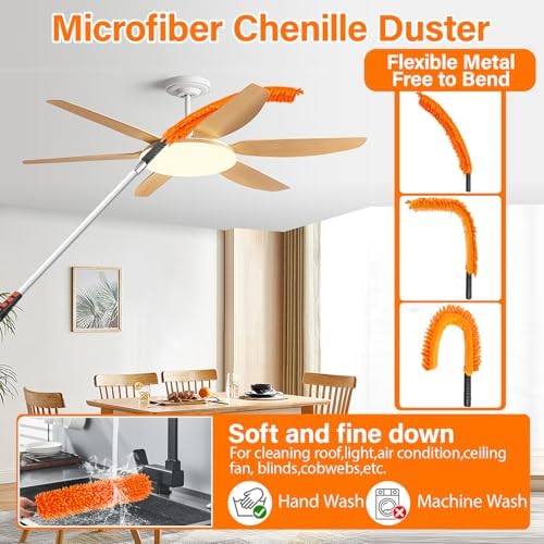 18FT High Reach Duster Cleaning Kit with 3-12 FT Extension Pole - Image 6