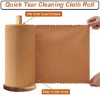 80 Pack Microfiber Cleaning Cloth Roll,Lint Free Rags & Tear Away Reusable Towels Washable Scratch,Ultra Absorbent Dish Rags(12" x 12") for Car Kitchen Home Garage-Dark Coffee - Image 3
