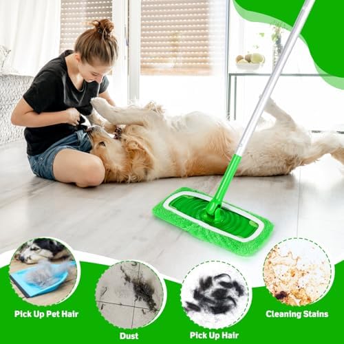 Reusable Microfiber Mop Pads for Swiffer Sweeper Mop, 6 Pack - Image 7
