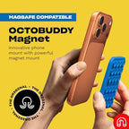 OCTOBUDDY Magnet - Dual Magnetic & Suction Phone Mount - Hot Pink - Image 2