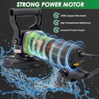 800W Electric Wet Stone Polisher 4'' Variable Speed Grinder Buffing Machine, Countertop Concrete Polisher with 7PCS Diamond Polishing Pads for Granite, Tile, Cement Floor - Image 5