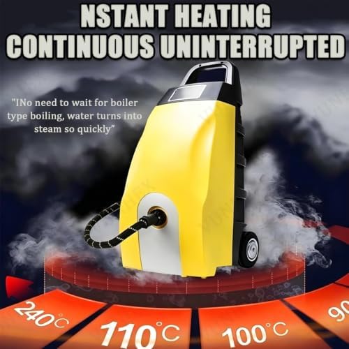 Multi Use High Temp Steam Engine Cleaner 3000w, Commercial Grade Steamer With 6 Accessories & 3.5l Large Tank Washer 20s Fast Heat For Home Cleaning, Car Washing Ac Maintenance(Blue) - Image 4