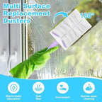 Mimorou 100 Pcs Disposable Duster Refills, Microfiber Replacement Heads - Image 3