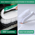 Scrub Brush Set, 4 Pack Deep Cleaning Brush Kit, Green - Image 3