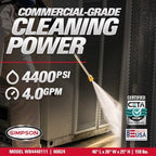 Simpson Water Blaster 4400 PSI Gas Pressure Washer, 4.0 GPM, CRX 420 Engine - Image 2