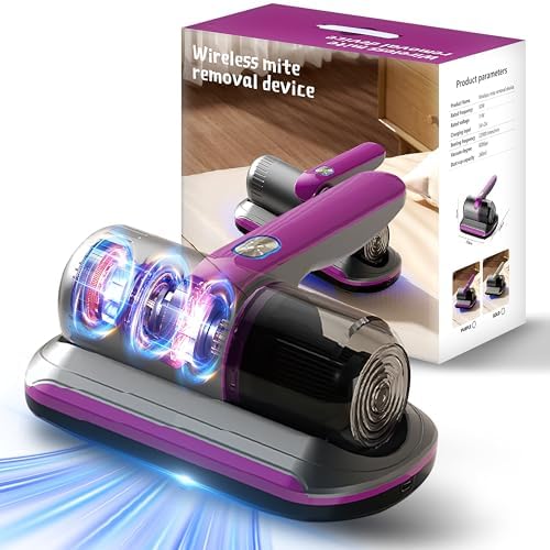 PATO Wireless Handheld Bed Vacuum Cleaner, Purple by PATOUS