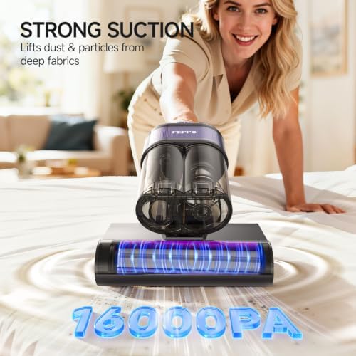 FEPPO Mattress Vacuum Cleaner PRO, 4-in-1 16Kpa Bed Vacuum with UV-C Light - Image 2