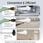Steam Cleaner, Portable Pressurized Steamer for Cleaning with 14pcs Accessories, 6-Level Adjustable and 15s Heat-Up, Handheld Steam Cleaner for Home, Tile, Dirt, Grout, Grease, Car Detailing(7-Green) - Image 4