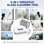 6-in-1 Magnetic Window Cleaner, Magnet Window Cleaner Tool (8-15mm) - Image 5
