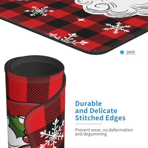 Santa Claus Stove Top Cover for Electric Stove 28" x 20" Kitchen Christmas Decor Glass Flat Top Stove Mat Oven Induction Cooktop Mat Winter Home Decor - Image 3
