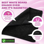 Tudomro 60 Pcs Magnetic Microfiber Cleaning Cloth, Black - Image 4