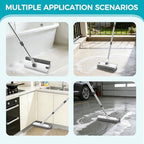 SetSail Floor Scrub Brush with 54in Adjustable Long Handle, Grey&White - Image 6