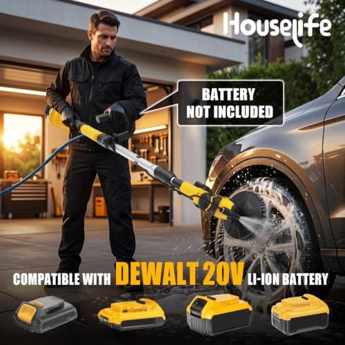 Cordless Electric Power Scrubber Compatible with DeWalt 20V Max Battery - Image 2