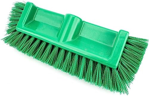 SPARTA Multi-Level Tile Scrub Brush 12" Wide Brush Head, Heavy-Duty Tile Cleaning Brush with End Bristles for Commercial Tiles, Tubs and Floor, Plastic, 12 Inches, Green - Image 6