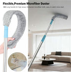 Retractable Gap Dust Cleaner Cleaning Tools with 3 Microfiber Dusting Cloths Long Handle 48.5inches Washable and Retractable Duster Brush for Cleaning Under Appliances Furniture Couch Fridge - Image 2
