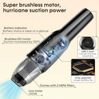 Powerful Cordless Handheld Vacuum Cleaner: 16000 Pa Suction Brushless Motor - Image 4