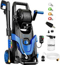 2026Upgraded 4800 MAX Pressure Washer w/5 Quick Connect Nozzles, 35ft Power Cord w/GFCI, Inlet Hose & Filter& Soap Tank for Cars/Driveways/Home Cleaning, Bright Blue by LANCHEZ