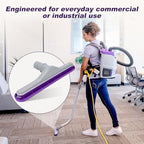 101446 EZ Glide Floor Tool for ProTeam Backpack Vacuums 10 QT & 6 QT and Hoover Commercial C2401 - 1.5″ Nut-Coupling Wand Fit — Multi-Surface Nylon Brush Head for Hard Floor & Low-Pile Carpe,14″ - Image 7