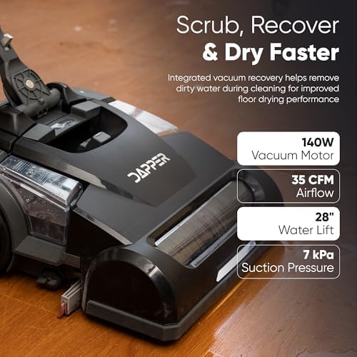 Battery Powered Walk Behind Mini Automatic Floor Scrubber Machine – Compact & Portable, 14” Cleaning Width, 75-Minute Runtime, 350 RPM – Ideal for Small Commercial Spaces, Offices, Retail & More - Image 5