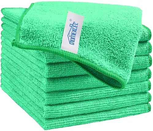 HOMEXCEL 8PK Microfiber Cleaning Cloth, Cleaning Rags for Home, 11.5x11.5in by HOMEXCEL