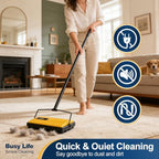 Yocada Manual Carpet Sweeper Cleaner Household Sweeper Hand Push - Image 6