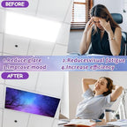 8 Pcs Fluorescent Light Covers with 80 Magnets Decorative for Classroom Ceiling Light 4 x 2 Feet Magnetic Light Covers Filter Easy Install for Office Hospitals & Home Drop Ceiling Supplies （Night） - Image 3