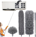 4 Pcs Microfiber Cobweb Duster with 100-inch Extendable Pole, Washable and Reusable Feather Cleaning Duster Kit with 3 Duster Heads,Dusters for Cleaning with Telescopic Pole for High Ceiling Fan by Unknown