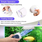 AQQA Aquarium Strong Magnetic Cleaner Brush, Fish Tank Glass Algae Magnet Cleaning Tool Floating Cleaner Scrubber Brush with 2 Detachable Scraper (Blue,M) - Image 4