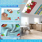 Wiooffen 8Pcs Christmas Fluorescent Light Covers with 80 Magnets Christmas Decoration for Classroom Ceiling Light 4 x 2 Feet Magnetic Lights Covers Filter for Office Hospitals Home Classroom Decor - Image 3