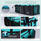 Extra-Large Wearable Cleaning Caddy With Detachable Divider,Cleaning Caddy For Cleaning Supplies Large Cleaning Supply Caddy With Adjustable Shoulder Strap & Waist Belt For Cleaners,Mint Green - Image 4