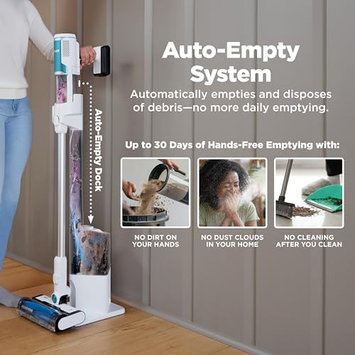 Shark Clean & Empty Cordless Stick Vacuum & Auto-Empty System, BU3521 - Image 2
