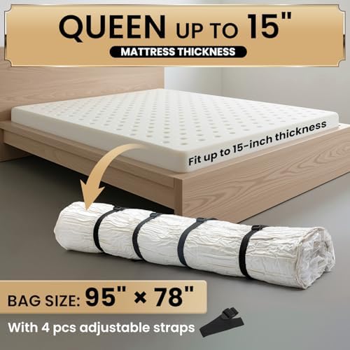 TAILI Mattress Vacuum Bag,Full/Queen Mattress Storage Bag for Memory Foam - Image 5