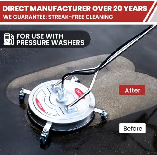 WOJET 22'' Commercial High-Flow Pressure Washer Surface Cleaner 6GPM4500PSI - Image 2