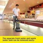 Karcher BR 30/4 C - Compact Walk Behind Floor Scrubber - Scrubs and Dries Hard Floors - High Speed Roller Brush - Image 5