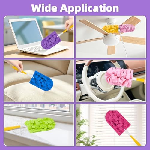 18 PCS Microfiber Reusable Duster Refills for Swiffer Duster - Image 6