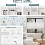 Custom Size MYshade Top Down Bottom Up Shades Light Filtering Cordless Blinds for Indoor Windows Cellular Blinds & Shades Window Covering Easy to Install, White - Image 7