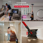 O-Cedar H2prO Flat Mop System | Quick Everyday Cleaning | Dual-Tank Fresh Water System | Machine Washable Reusable Microfiber Mop Pad | Safe on Hardwood, Tile & Vinyl Floors - Image 5