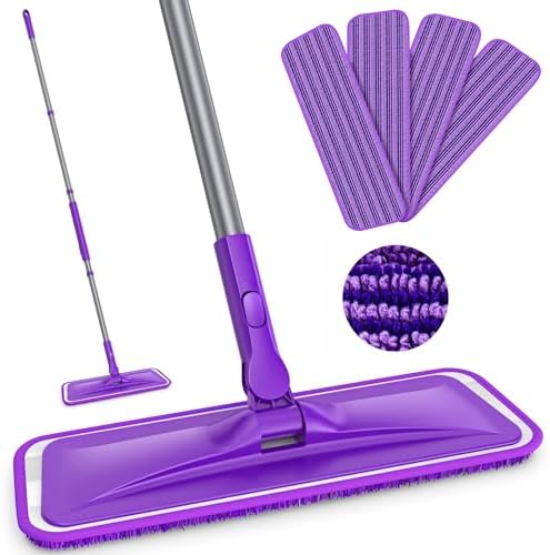 BPAWA Microfiber Mops for Floor Cleaning: Flat Mop for Wood Tile Laminate by BPAWA