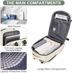 coofay Large Travel Backpack For Women Men Airline Approved Carry On Backpack Flight Approved Waterproof Sports Luggage Backpack Casual Daypack Hiking Backpack - Image 5